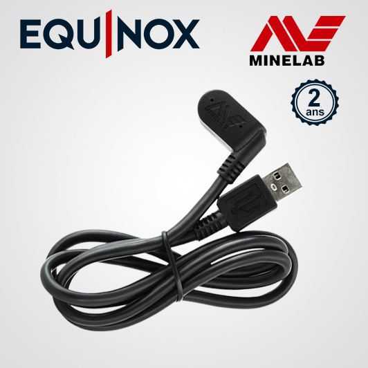 Câble de charge pour votre détecteur Equinox Minelab