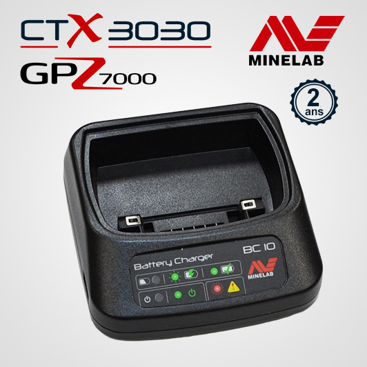 Chargeur Batterie CTX 3030 et GPZ 7000 Minelab