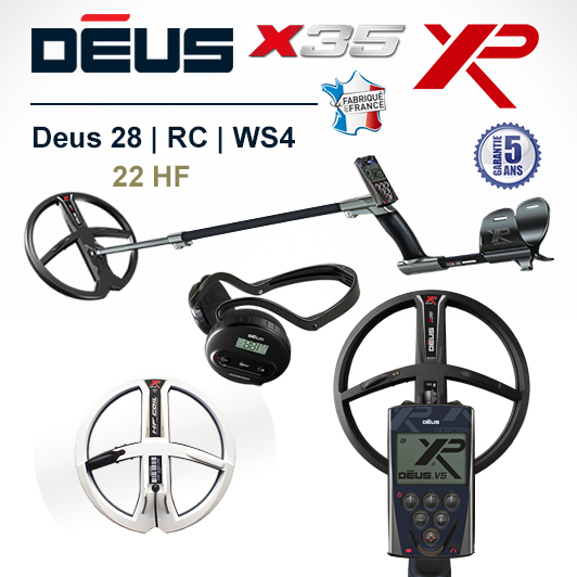 XP Deus 28cm X35 WS4 Pack 2 disques