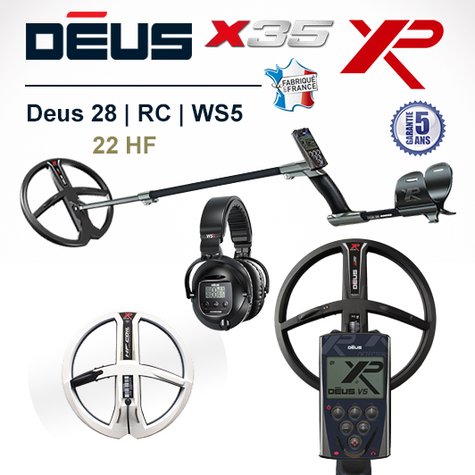 XP Deus 28cm X35 WS5 Pack 2 disques