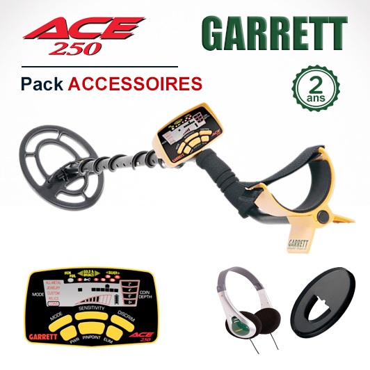 Garrett Ace 250 et Pack Accessoires