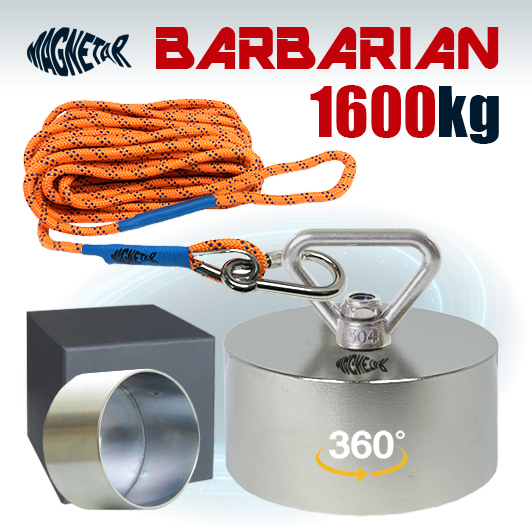 Pack Aimant 1600 kg Barbarian Magnetar 360°