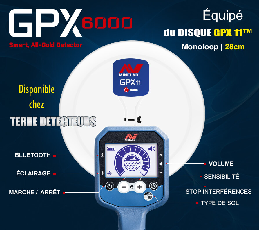 GPX 6000 Minelab Détecteur Or